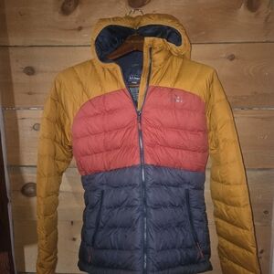 Colorblock Hooded Puffer Jacket